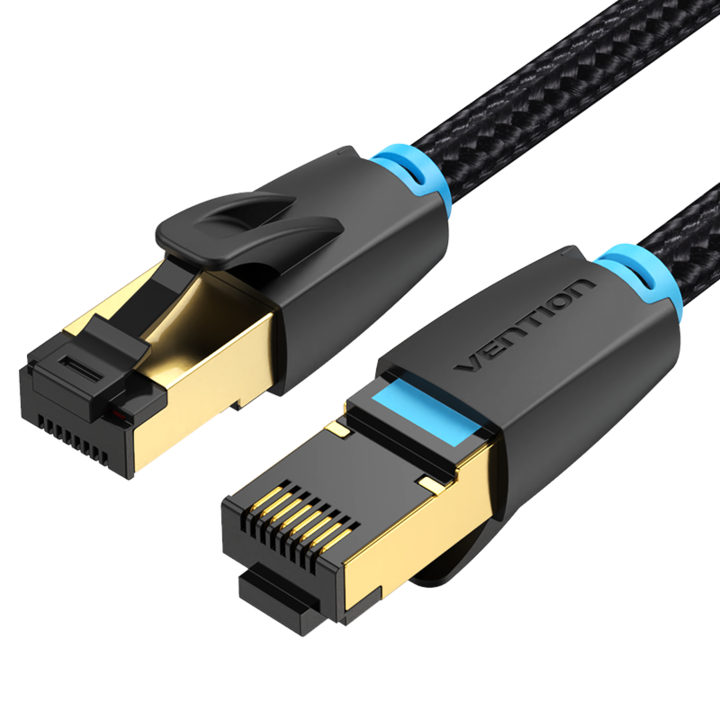 CAT 8 Интернет кабел, VENTION, SFTP мрежов кабел - 40 Gbps и 2000 MHz, найлон, 5 м