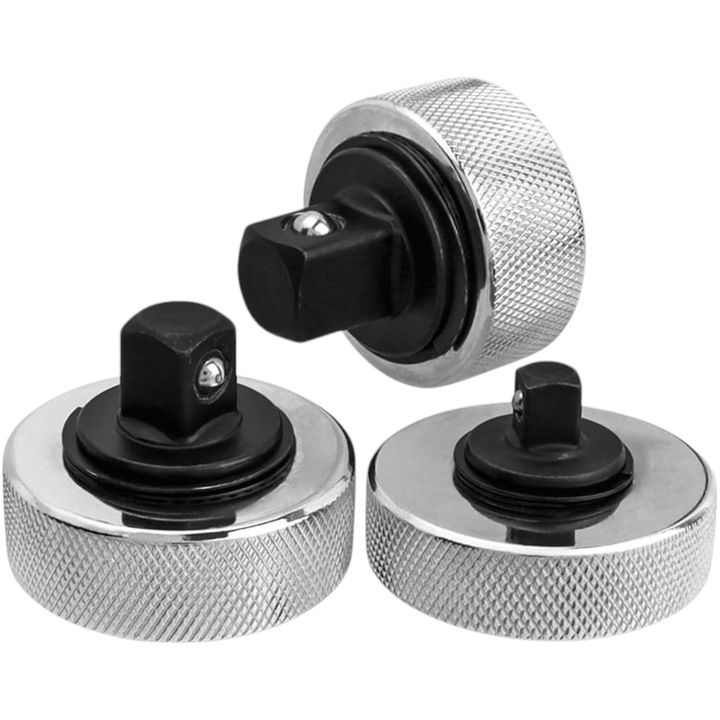 Set 3 clicheti pentru tubulare cu interior de 1/2", 3/8", 1/4"eficiente in locuri inguste