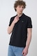 CALVIN KLEIN JEANS, Tricou polo de bumbac pique, Negru, M