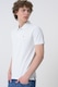 CALVIN KLEIN JEANS, Tricou polo de bumbac pique, Alb, M