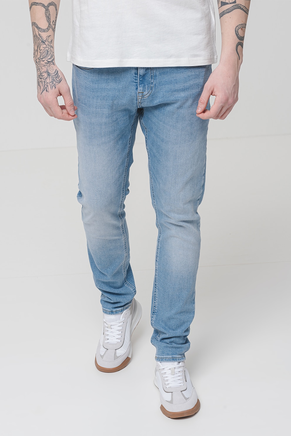 Tommy Jeans, Blugi slim fit, Albastru deschis, W32-L32