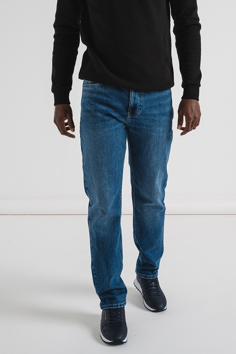 Tommy Jeans, Ryan slim straight fit farmernadrág, Melange kék