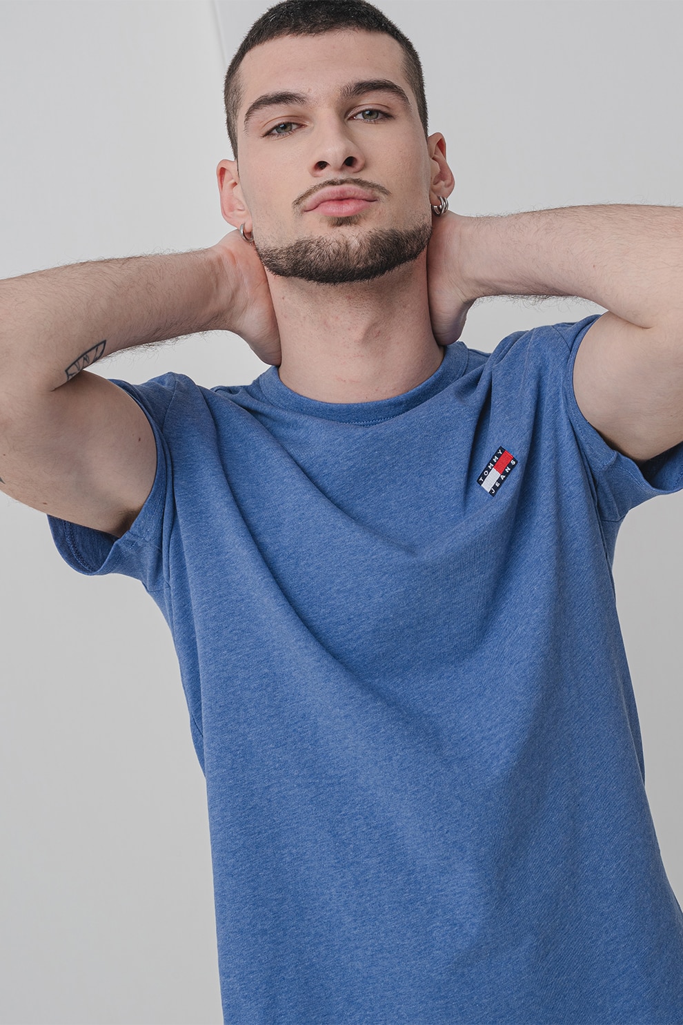 Tommy Jeans, Tricou din bumbac cu decolteu la baza gatului, S