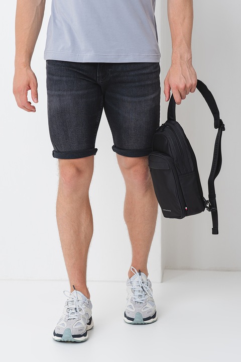 Tommy Jeans, Bermude de denim Ronnie, Negru stins