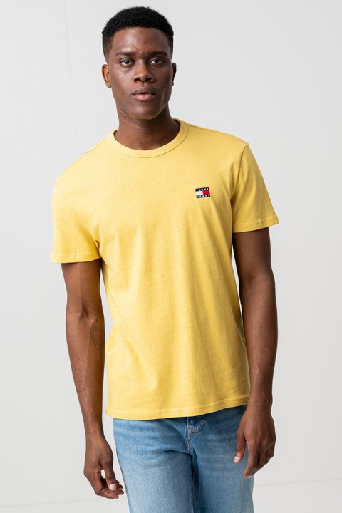 Tommy Jeans, Tricou din bumbac cu decolteu la baza gatului, S