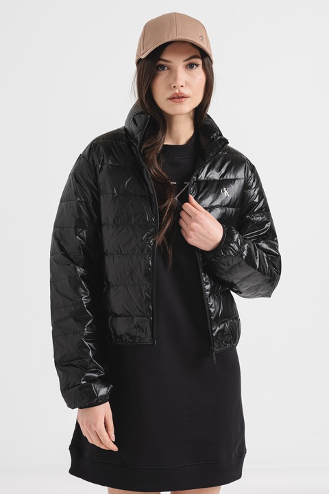 CALVIN KLEIN JEANS, Bélelt télikabát, Fekete