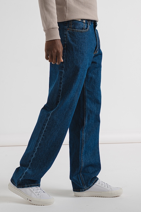 CALVIN KLEIN JEANS, Blugi cu croiala dreapta, Albastru melange