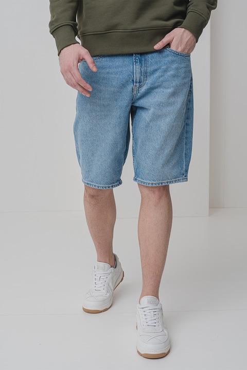 CALVIN KLEIN JEANS, Pantaloni scurti din denim cu model cu 5 buzunare, Albastru, 34