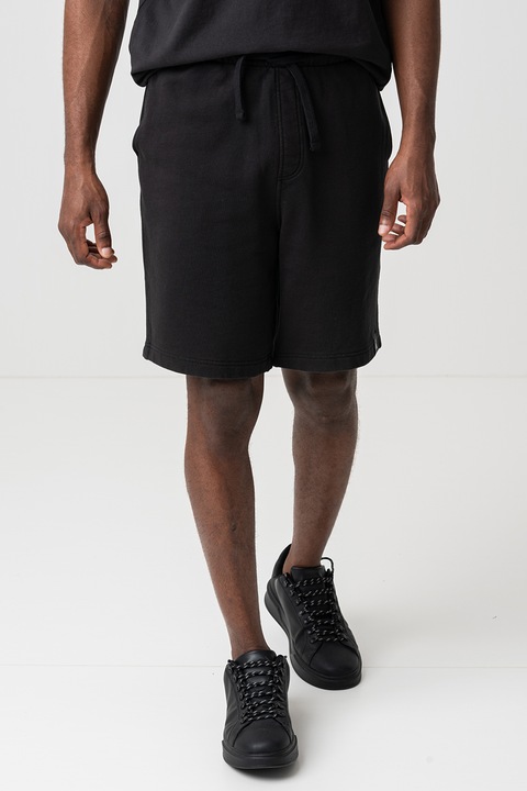 CALVIN KLEIN JEANS, Pantaloni de trening cu buzunare laterale, Negru, L