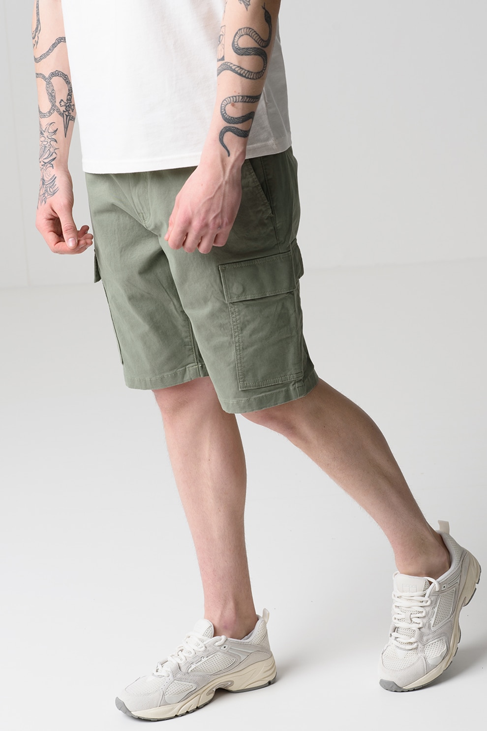 Tommy Jeans, Blugi scurti uni, Verde fistic, 33