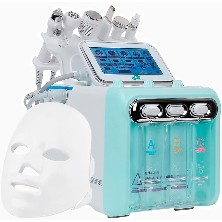 Aparat facial 7 in 1 MWAOWM, touchscreen, design ergonomic, pentru acasa sau spa
