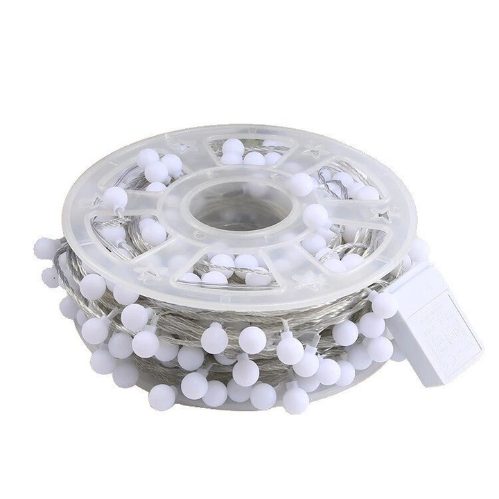 Instalatie pentru Craciun HYT, rola becuri mari multicolore 100m