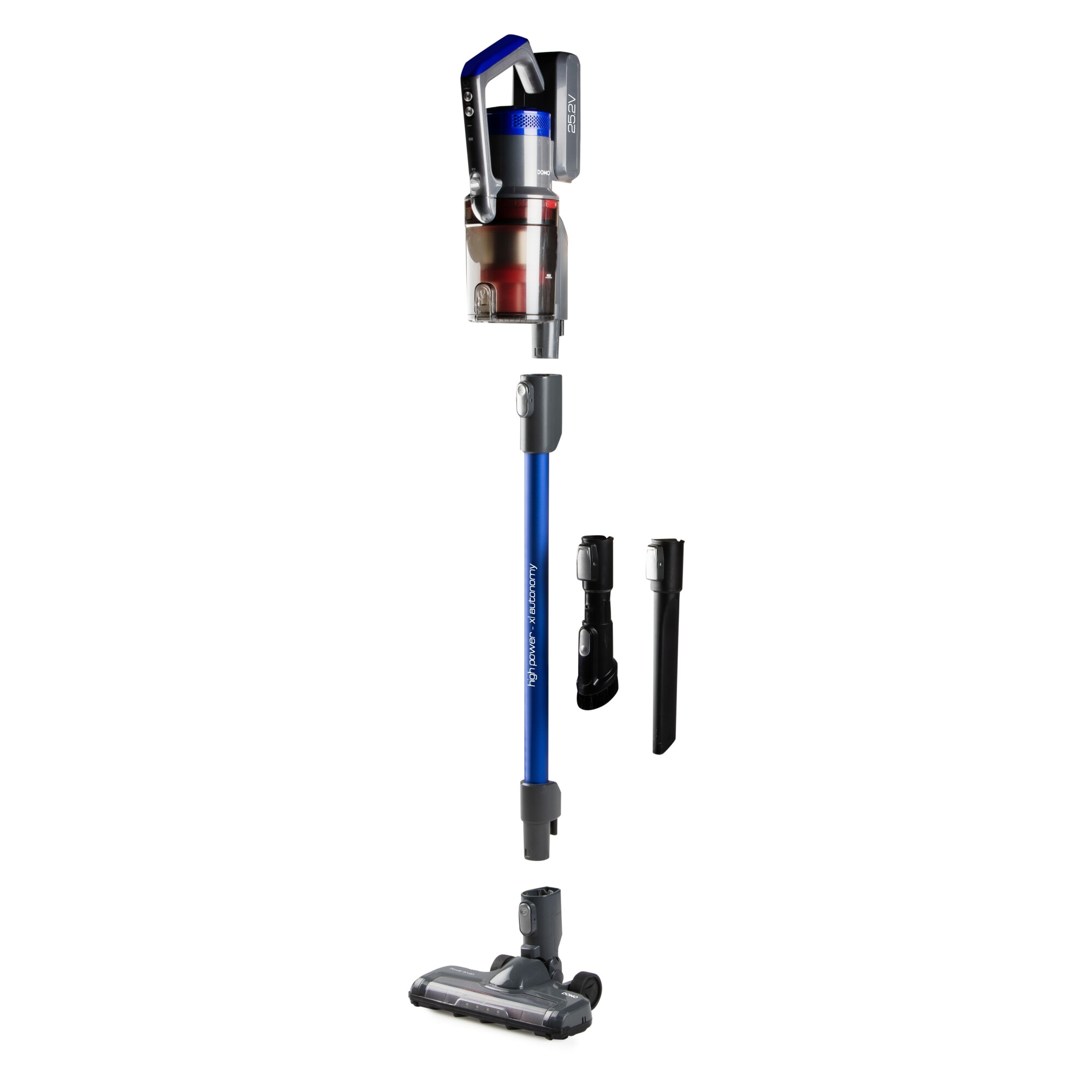 Aspirator vertical 2 in 1 Domo DO1103SV, 0.6L, 25.2V, 45 minute