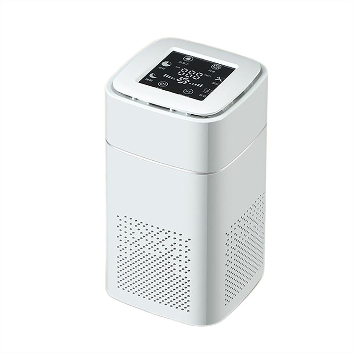 Въздухопречиствател, Бял, HEPA, 12W, 20m², 125x125x226mm