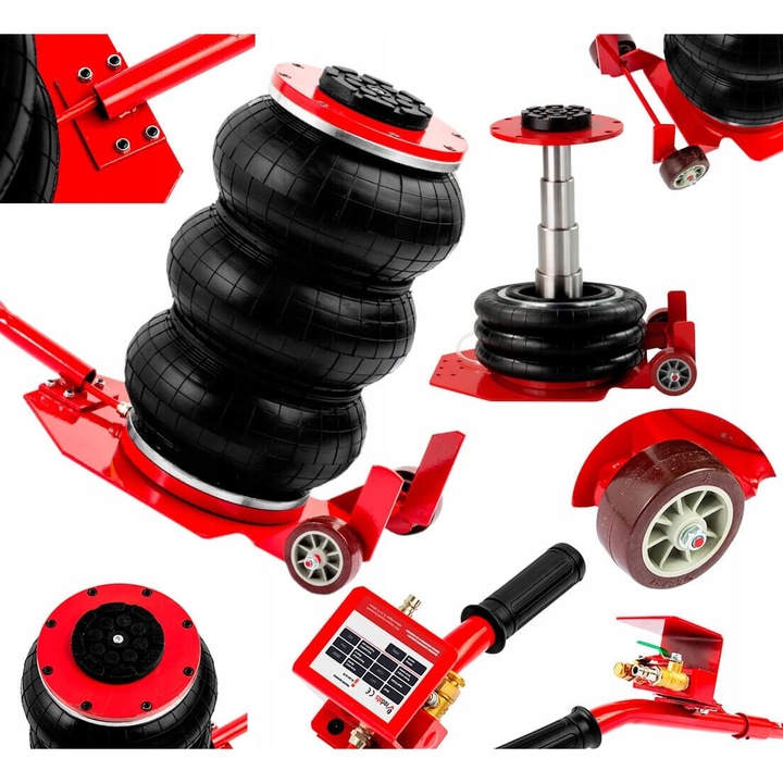 Cric pneumatic 3.5 Tone profesional cu perna de aer pentru vulcanizare 14-40cm (LS-220)