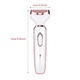 Epilator 4 in 1, Amtok, wireless, incarcare USB, alb, pentru fata si corp