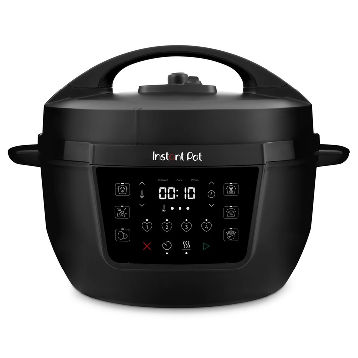 Multicooker Instant Pot RIO XL, capacitate utila 7.1L, 1200W, 7 functii, Negru