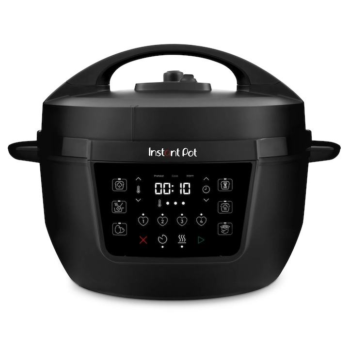 Multicooker Instant Pot RIO XL, capacitate utila 7.1L, 1200W, 7 functii, Negru