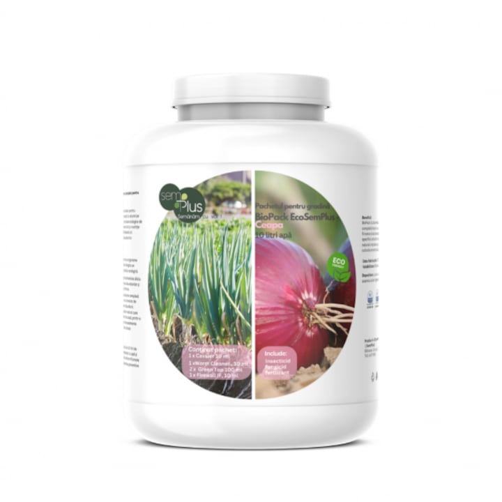 Pachetul pentru gradina BioPack EcoSemPlus-Ceapa, 10 litri de apa