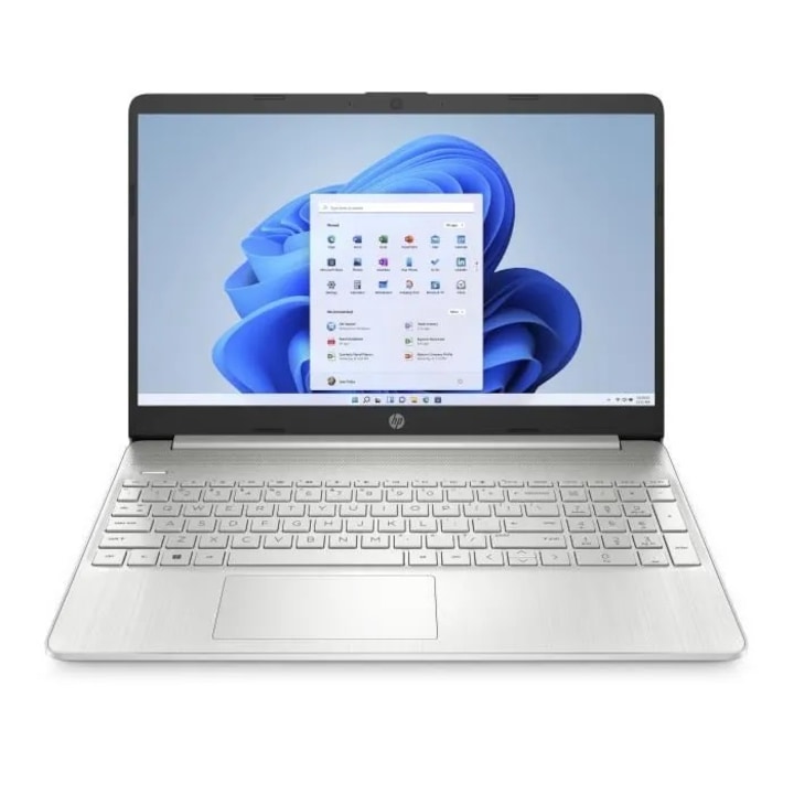 HP 15s-EQ2090NF laptop, AMD Ryzen 7-5700U processzor, 15 "6" FHD, 16 GB RAM, 512 GB SSD tárhely, Windows 11, ezüst