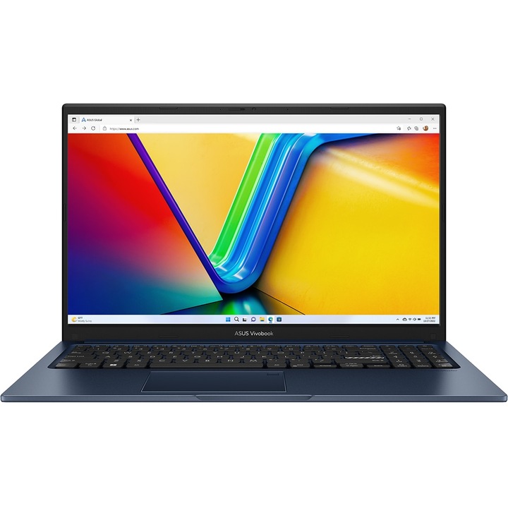 Laptop ASUS Vivobook 15 F1504ZA-BQ616MXM, Intel Core i5-1235U, 15.6inch, RAM 16GB, SSD 512GB, Intel Iris Xe Graphics, No OS, Quiet Blue