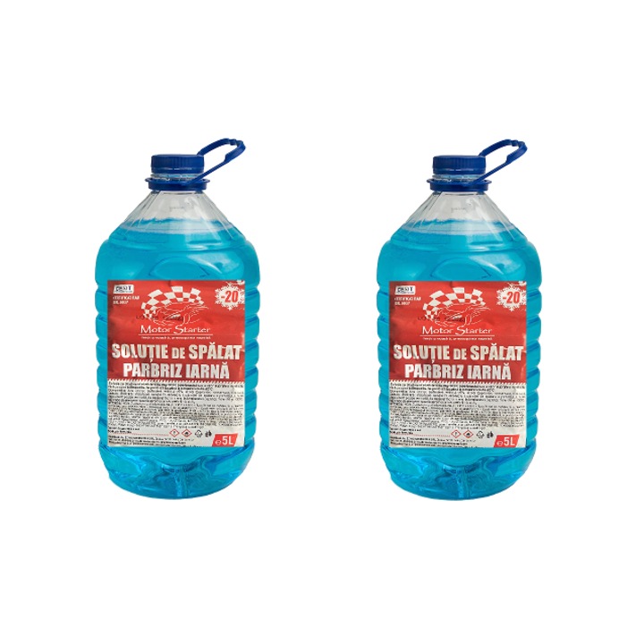 Комплект 2xЗимна течност за предно стъкло MOTORSTARTER 5L -20 градуса