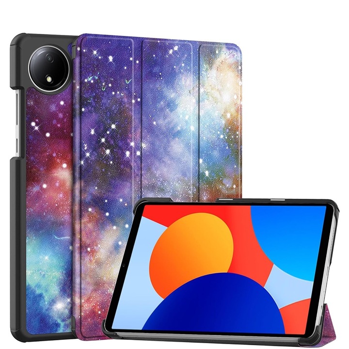 Husa Protectie pentru Xiaomi Noble Redmi Pad SE 8.7, M69, Nanotextil, Galaxy