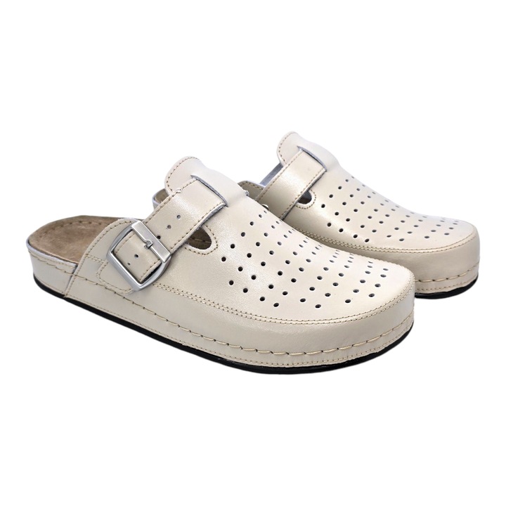 Saboti medicali Doss 249 alb barbati, Bej