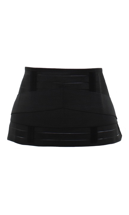 Corset modelator, Buticcochet, 76% poliester 24 % spandex, Negru, Negru