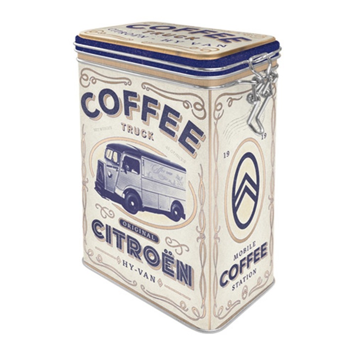 Cutie Metalica capac etans Citroen Coffee Truck