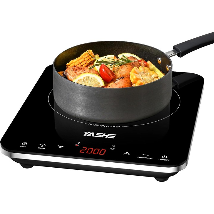 Plita cu inductie Bosch, model PVW81CHB1E, 5 zone, neagra, 80cm