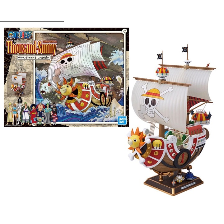 One Piece, Bandai, Thousand Sunny Land of Wano (Könyv) - Összeszerelt Hajó Modell