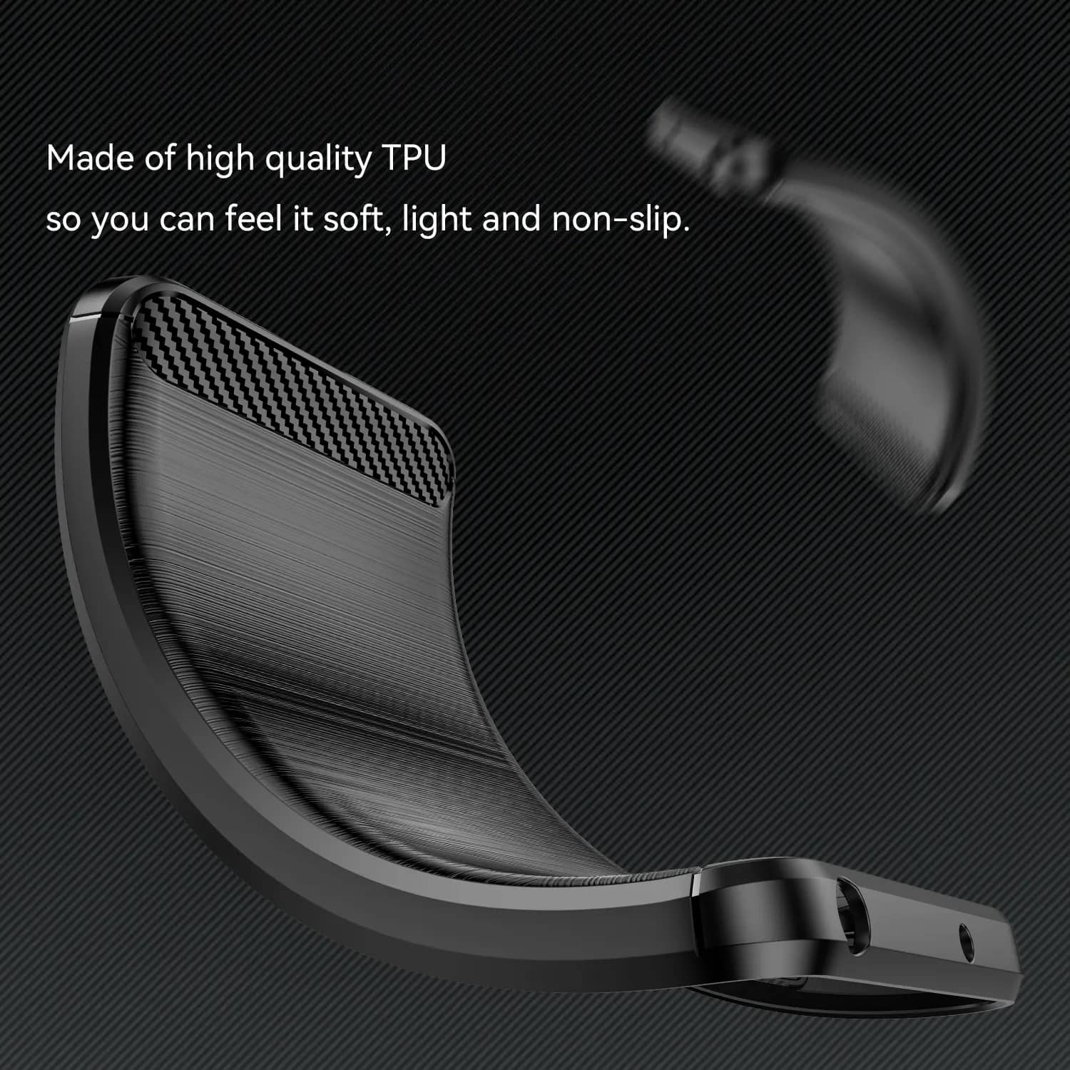 Husa pentru Xiaomi Redmi Note 14 Pro+ Plus Carbon Liquid Silicone negru