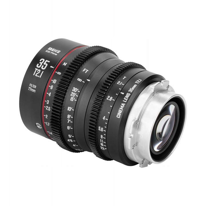 Obiectiv manual Meike 35mm T2.1 S35 Cine pentru Canon EF