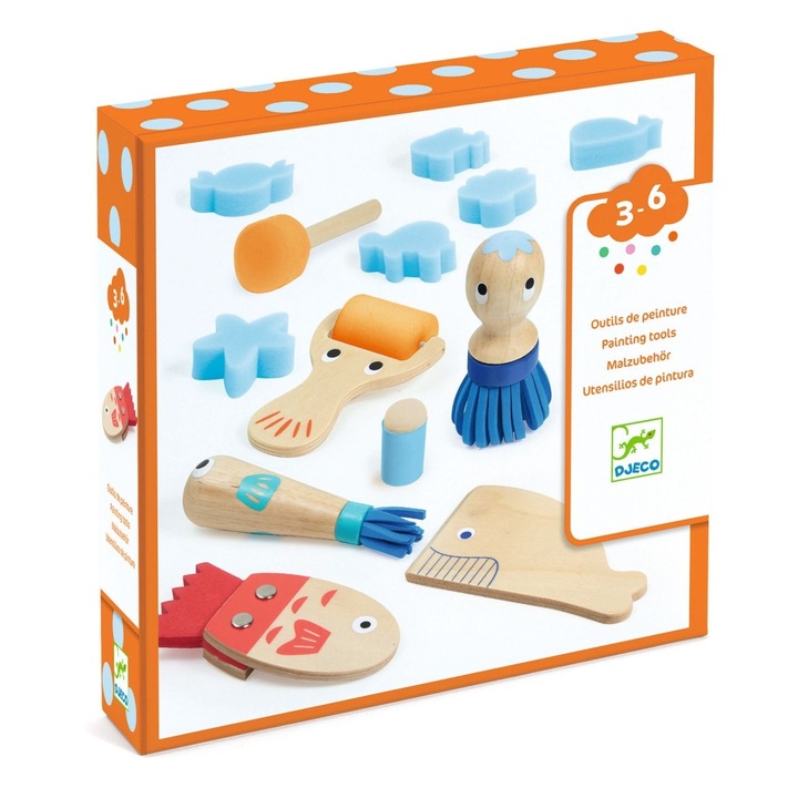 Комплект инструменти за творческо рисуване Djeco
