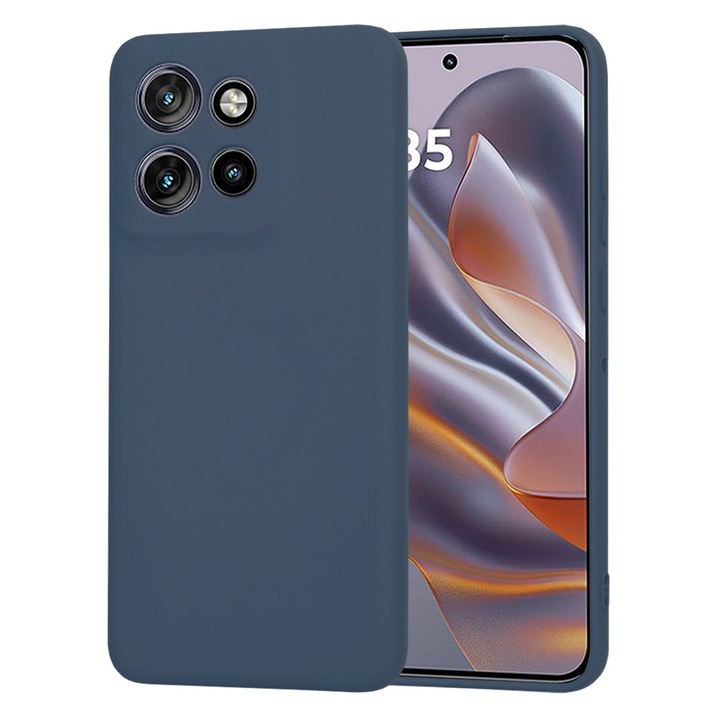 Силиконов Калъф за Motorola Edge 50 Neo, Smartphosis SoftFlex, Тъмносин