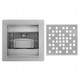Rigola De Dus, Rea, Dots, Material Otel Inoxidabil Aisi 304, Reglare Inaltime Scurgere 64 mm 84 mm, Filtru Detasabil Pentru Impuritati, Acces Usor La Sifon, 15 x 15 cm, Argintiu