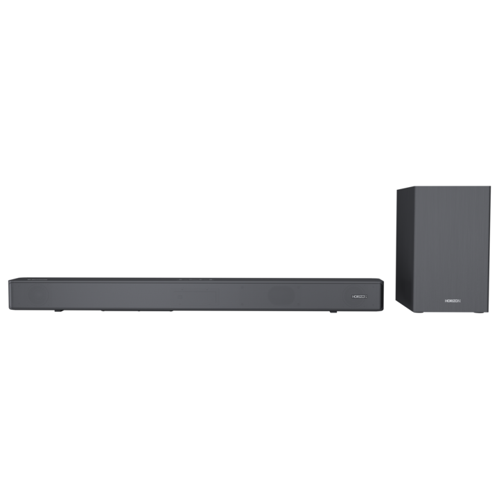 Саундбар HORIZON Acustico HAV-S2630W, 2.1CH, 110W, безжичен субуфер, титаново сиво