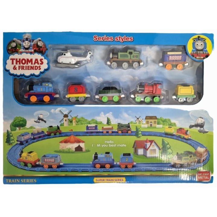 Интерактивен комплект магнитен влак Thomas & Friends с модулни релси