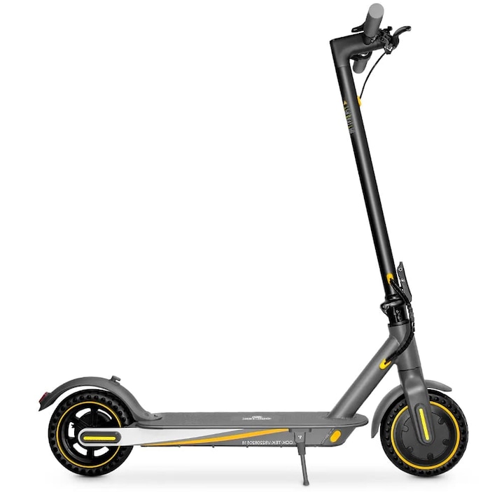 Електрически скутер eRides v8pro, мощност на двигателя 350 W, батерия 10,4 ah, пробег 35-40 км, скорост 25-40 км/ч, тегло 12,5 кг, сгъваем, сив