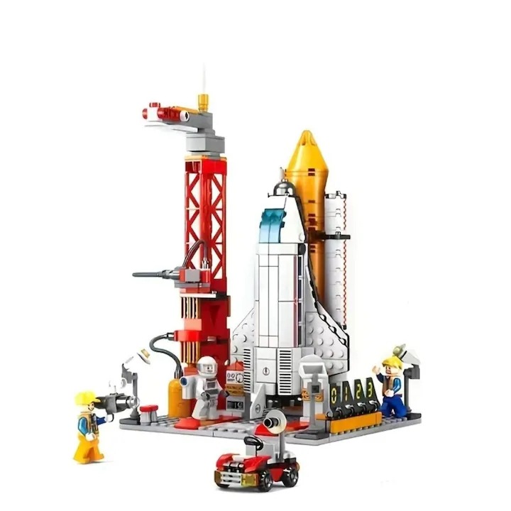 Реалистичен космически кораб от 1000 части, комплект за изграждане на космическа станция