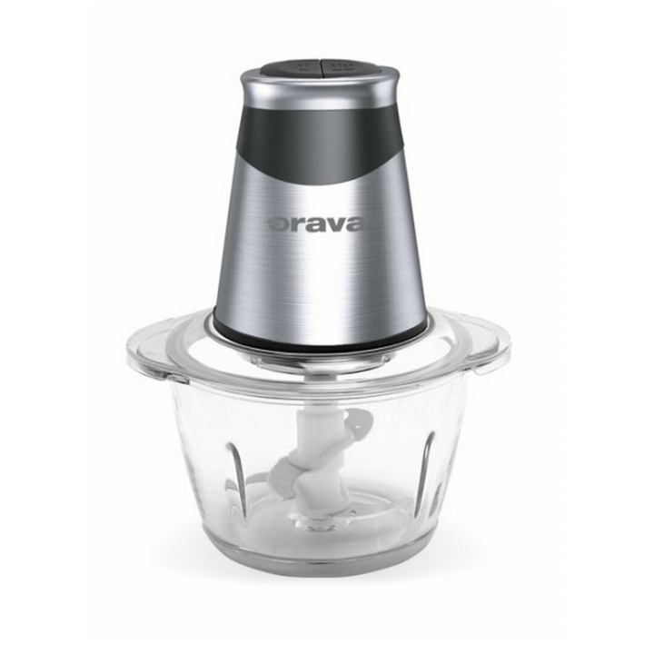 Orava SE-302 500 W, 2 sebesség, max. 80 dB Inox-Fekete-Átlátszó gyümölcs, zöldség és hús aprító