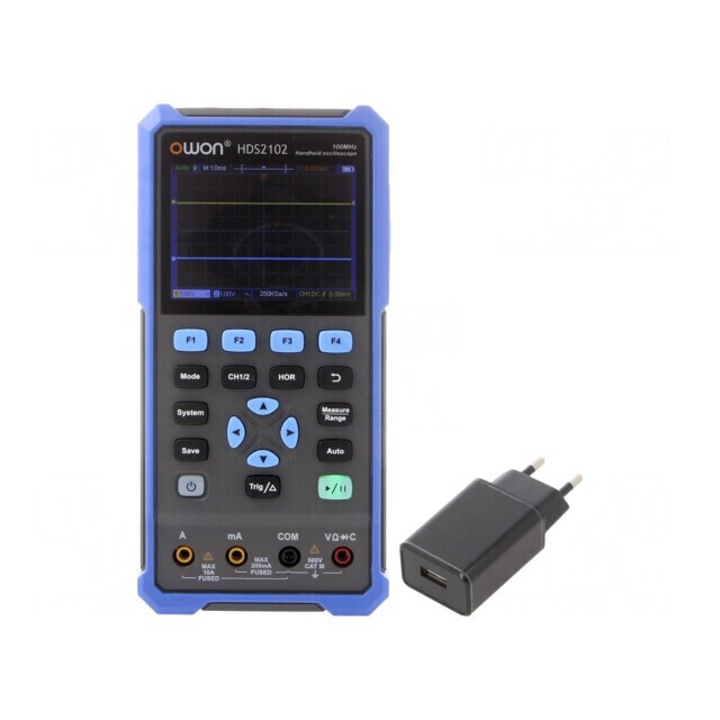 Osciloscop manual 200MHz LCD 3 5 Ch: 2 1Gsps 8kpts ≤1, 75ns, HDS2202