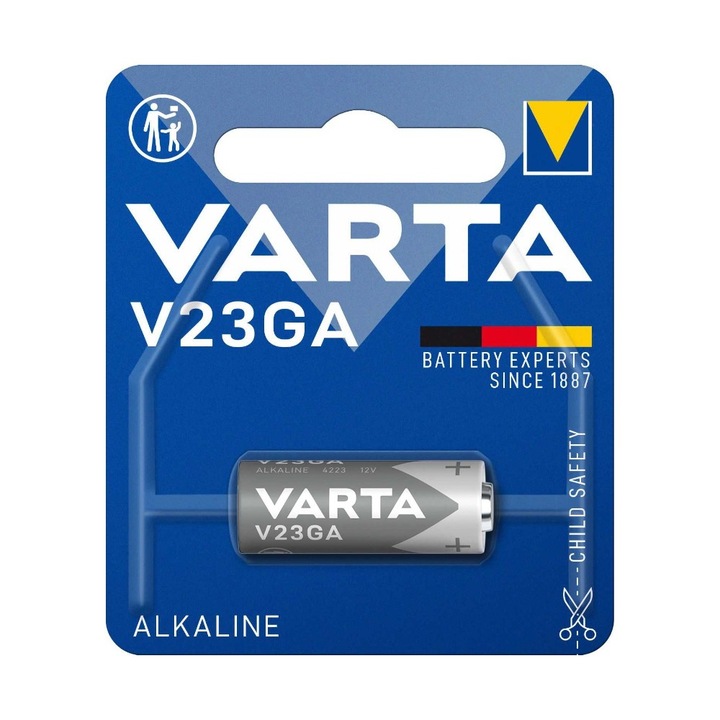 Set 4 x Baterie Alcalina V23GA Varta, 12 V, 50 mAh