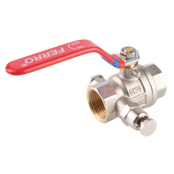 KFPO6 - Robinet cu bila filet int-int F-Power 2`` cu aerisitor manual si dop