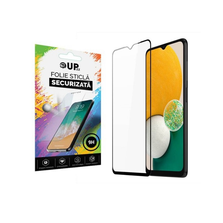 Folie Sticla Securizata Upzz® Rinbo Compatibila Cu Samsung Galaxy A16, AntiStatic, Full Cover, Full Glue