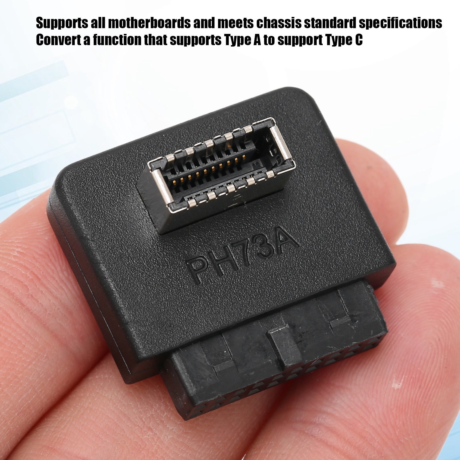 Adaptor USB Front Panel 20pin la TYPE E, Mmgoqqt, ABS - eMAG.ro
