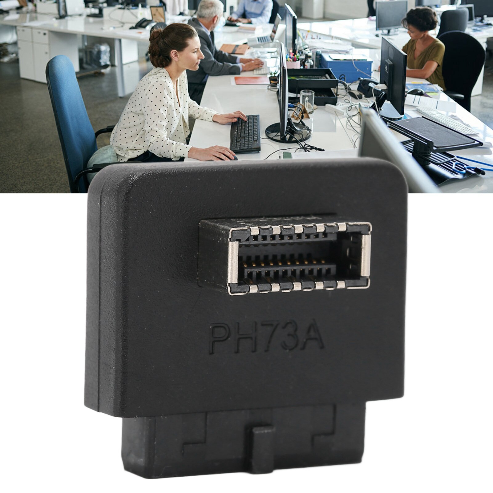 Adaptor USB Front Panel 20pin la TYPE E, Mmgoqqt, ABS - eMAG.ro