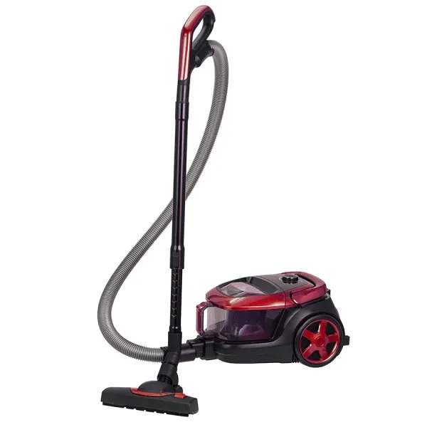 Aspirator MPM MOD-61 850 W, 2,5 l, HEPA 13 Negru-Rosu fara sac de praf