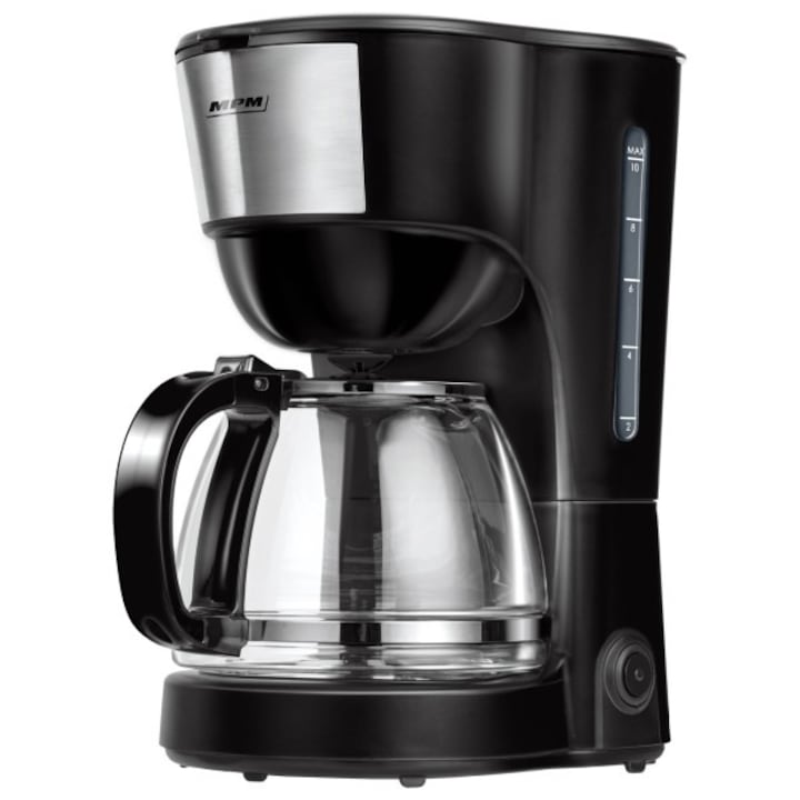 Cafetiera MPM MKW-12 600 W, 1, 25 l, Cu oprire automata prin picurare Black-Inox
